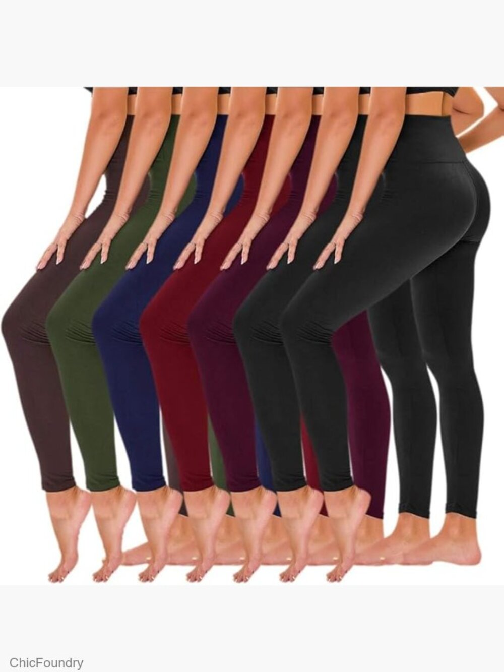 High Waisted Yoga Pants with Pockets - Ultra Soft 4-Way Stretch Leggings
